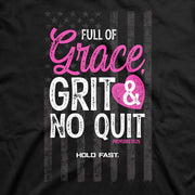 HOLD FAST Grace, Grit & No Quit T-shirt