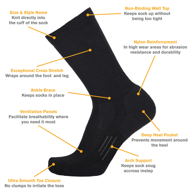 Point6 Tracker Extra Light Merino Wool Crew Sock